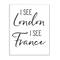 Stupell Industries I See London and France Saying Bathroom Humor Wood Wall Plaque